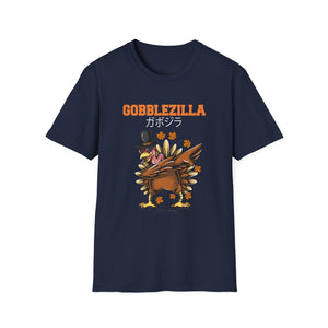 Gobblezilla Turkey T-Shirt — Funny Thanksgiving Graphic Tee  Unisex T-Shirt