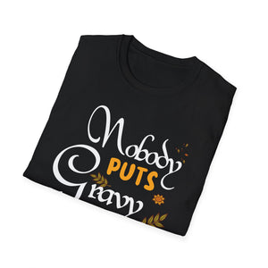 Nobody Puts Gravy in the Corner T-Shirt — Funny Thanksgiving Turkey Day Shirt