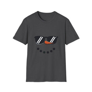 Snowman Shirt Glasses Boys Kids Toddlers Christmas Winter Unisex Softstyle T-Shirt