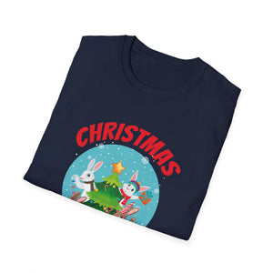 Bunny Christmas Tree Christmas Squad Bunnies Unisex T-Shirt
