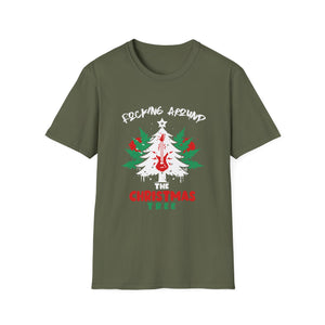Funny Christmas Tree T-Shirt — “F*cking Around the Christmas Tree” Holiday Tee
