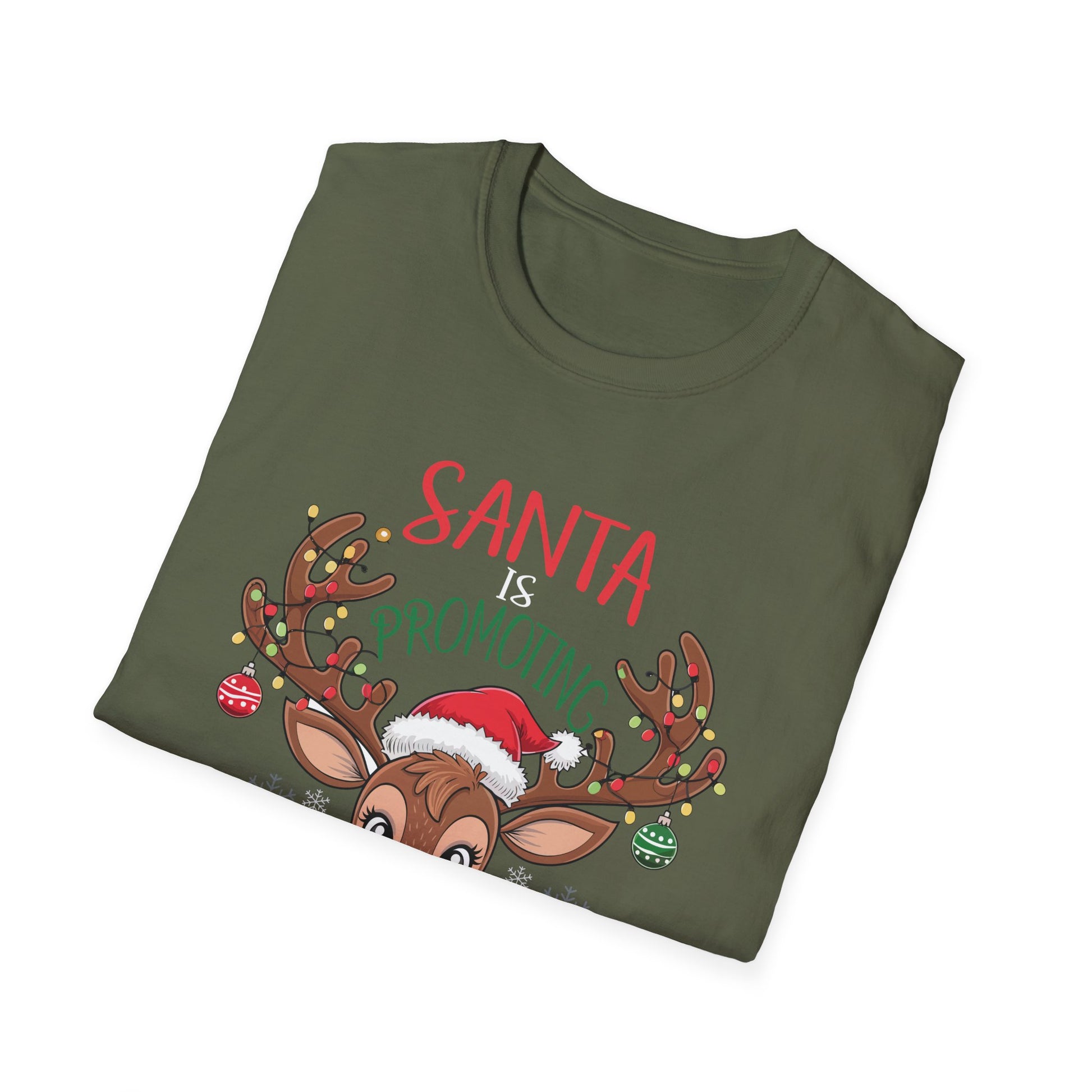 Santa Is Promoting Me To Big Sister Funny Christmas Girls T-Shirt