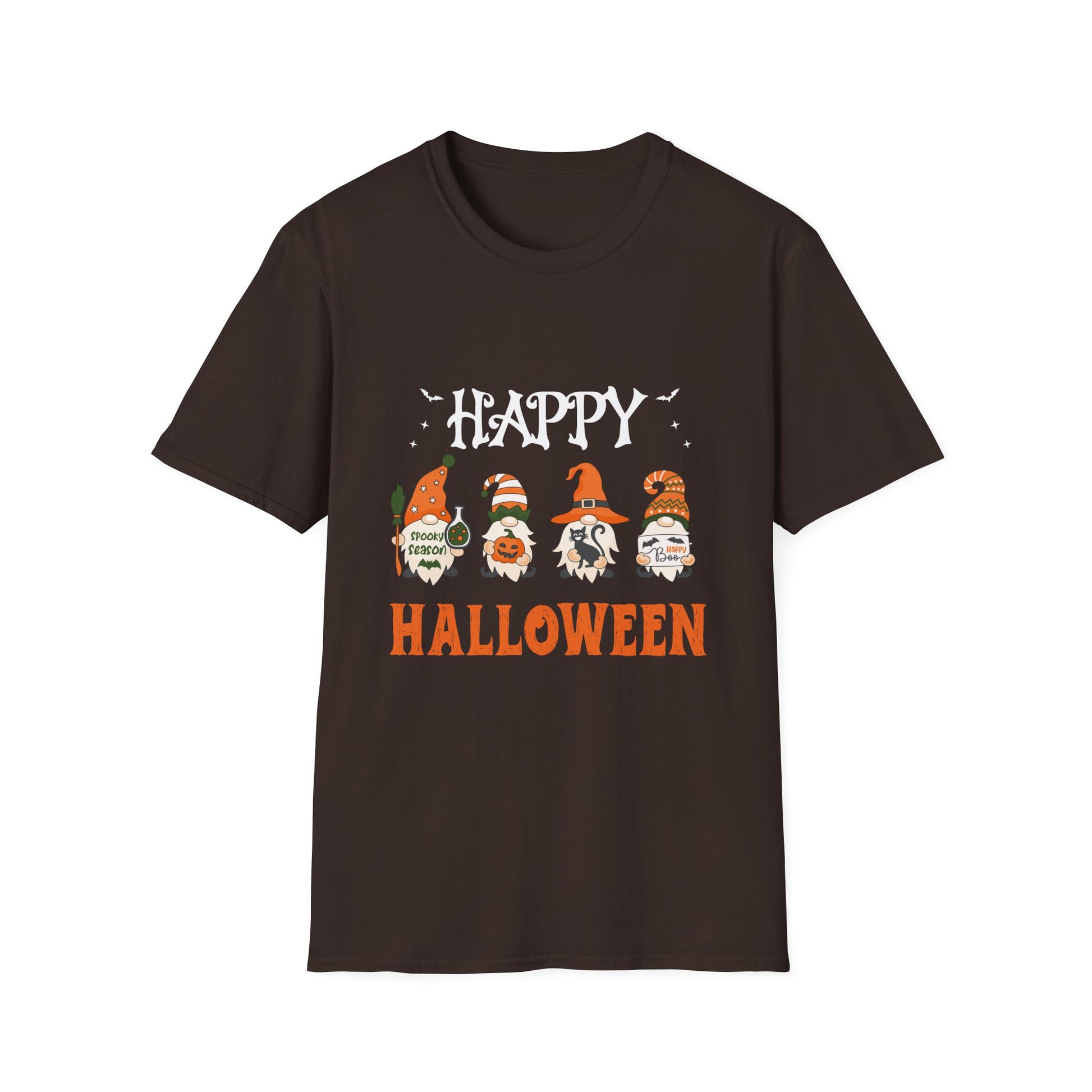 Halloween Gnome T-Shirt – "Happy Halloween" Cute Haunted Gnomes Tee