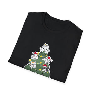 Cats For Everybody Christmas Cat Funny Xmas Women Santa Unisex T-Shirt