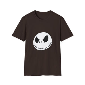 Jack Skellington Face T-Shirt — Halloween Gothic Graphic Tee