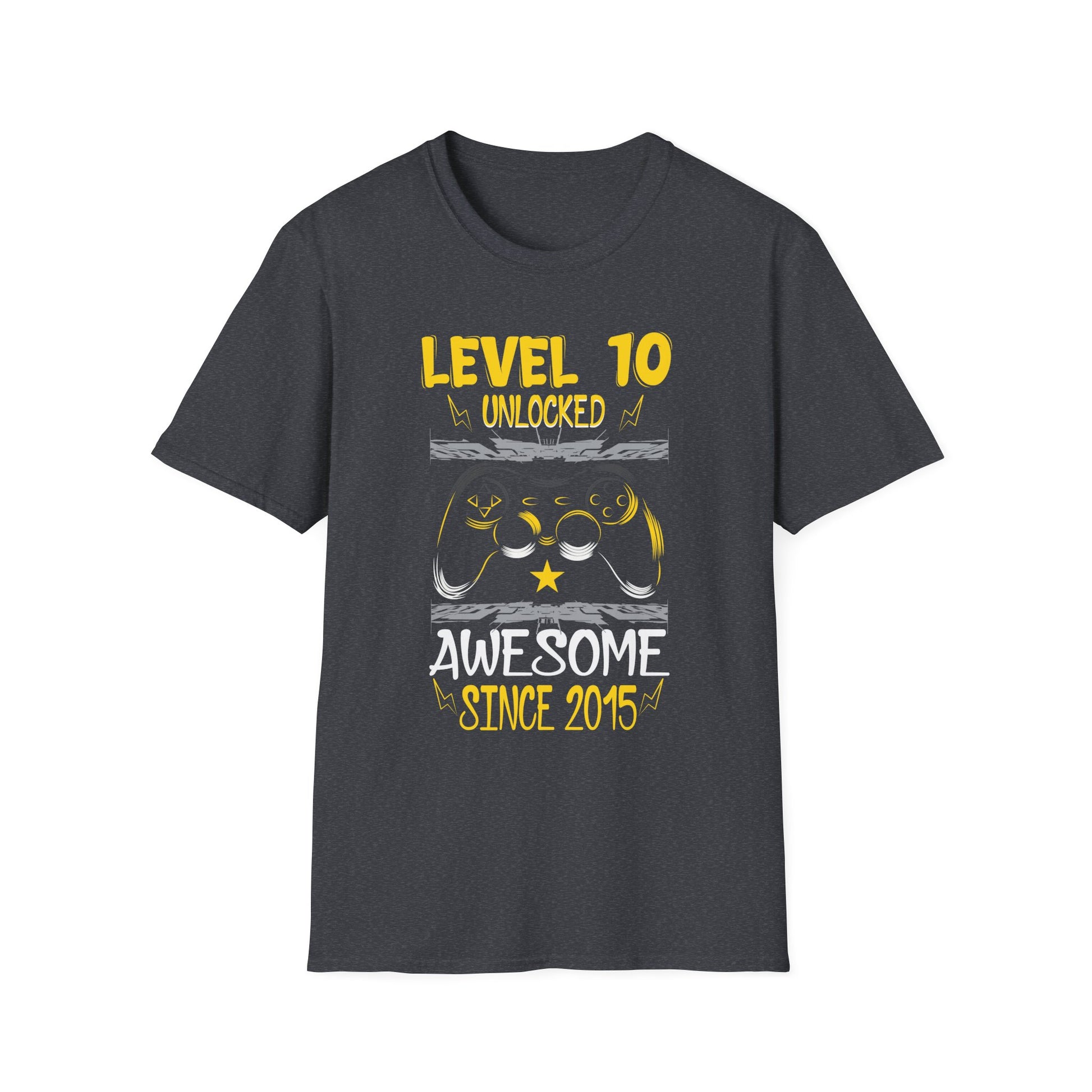 10th Birthday Gamer 10 Year Old Funny Bday Boy Nine Son Unisex T-Shirt
