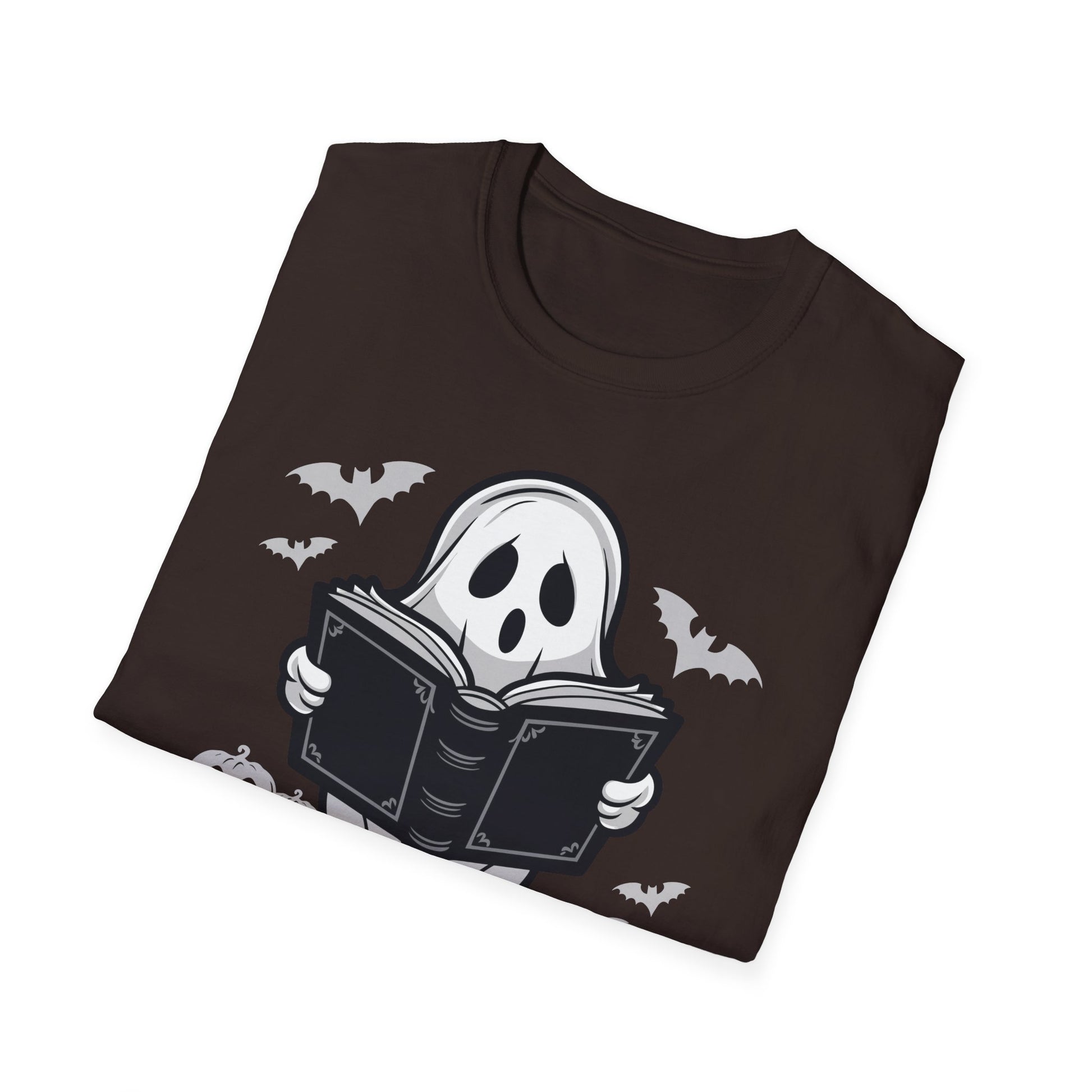 Halloween Ghost Reading 'Books' T-Shirt