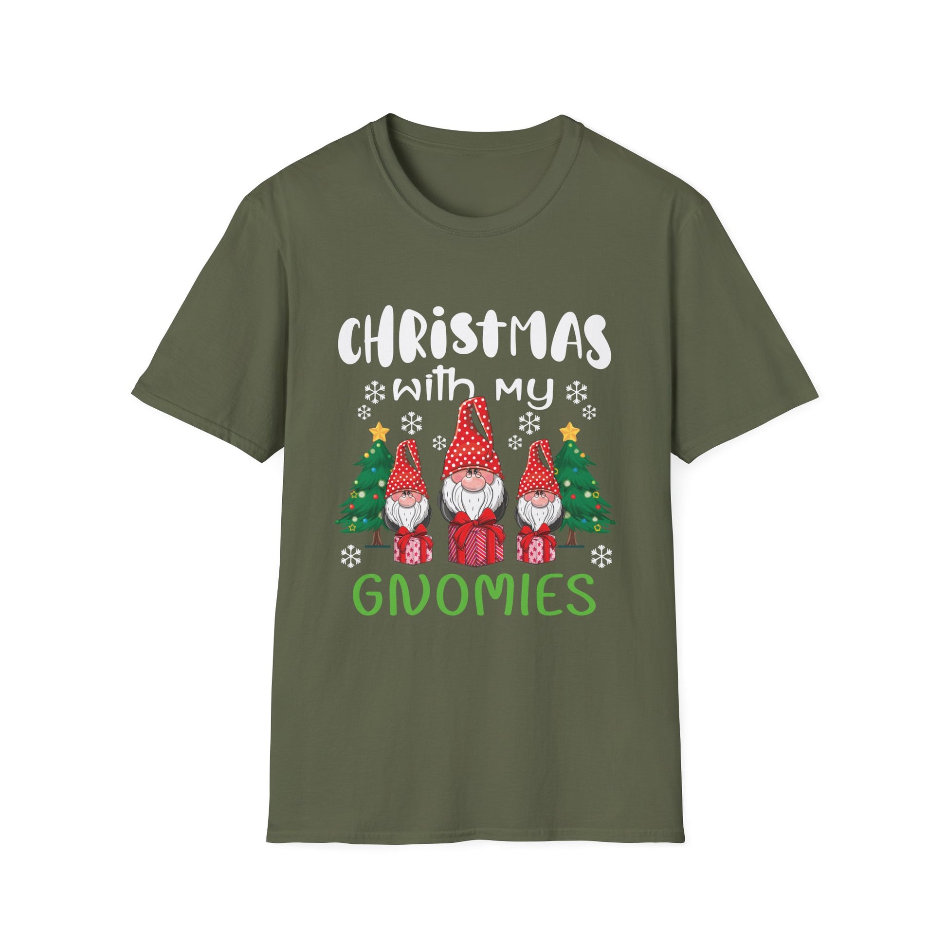 Christmas With My Gnomies T-Shirt — Cute Holiday Gnome Tee