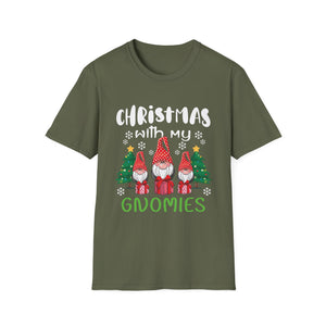 Christmas With My Gnomies T-Shirt — Cute Holiday Gnome Tee