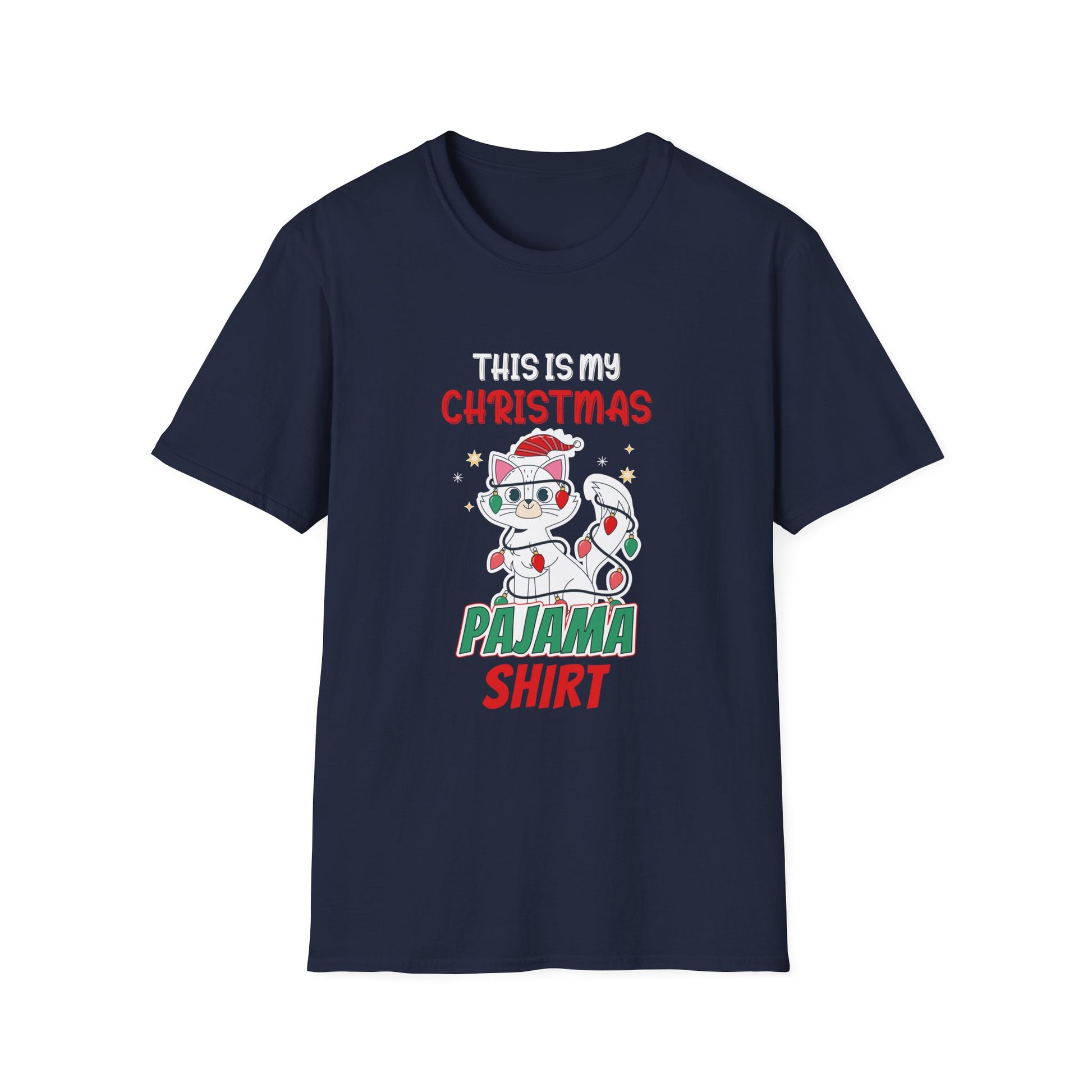 Cat Lover This Is My Christmas Pajama Shirt Christmas Unisex T-Shirt