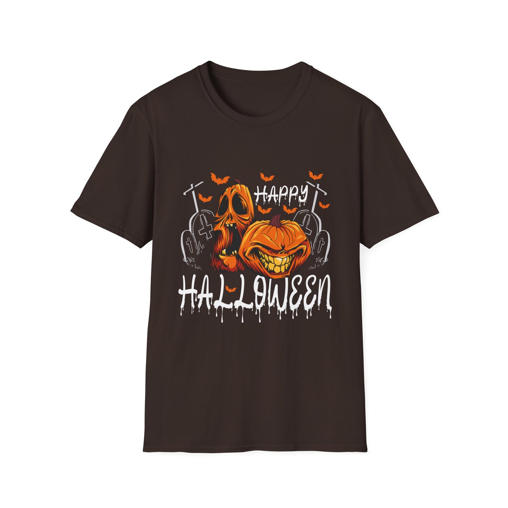 Happy Halloween for Men and Women - Pumpkin Halloween T-Shirt Unisex Softstyle T-Shirt