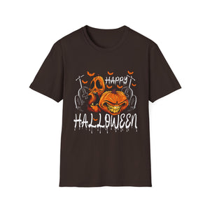 Happy Halloween for Men and Women - Pumpkin Halloween T-Shirt Unisex Softstyle T-Shirt