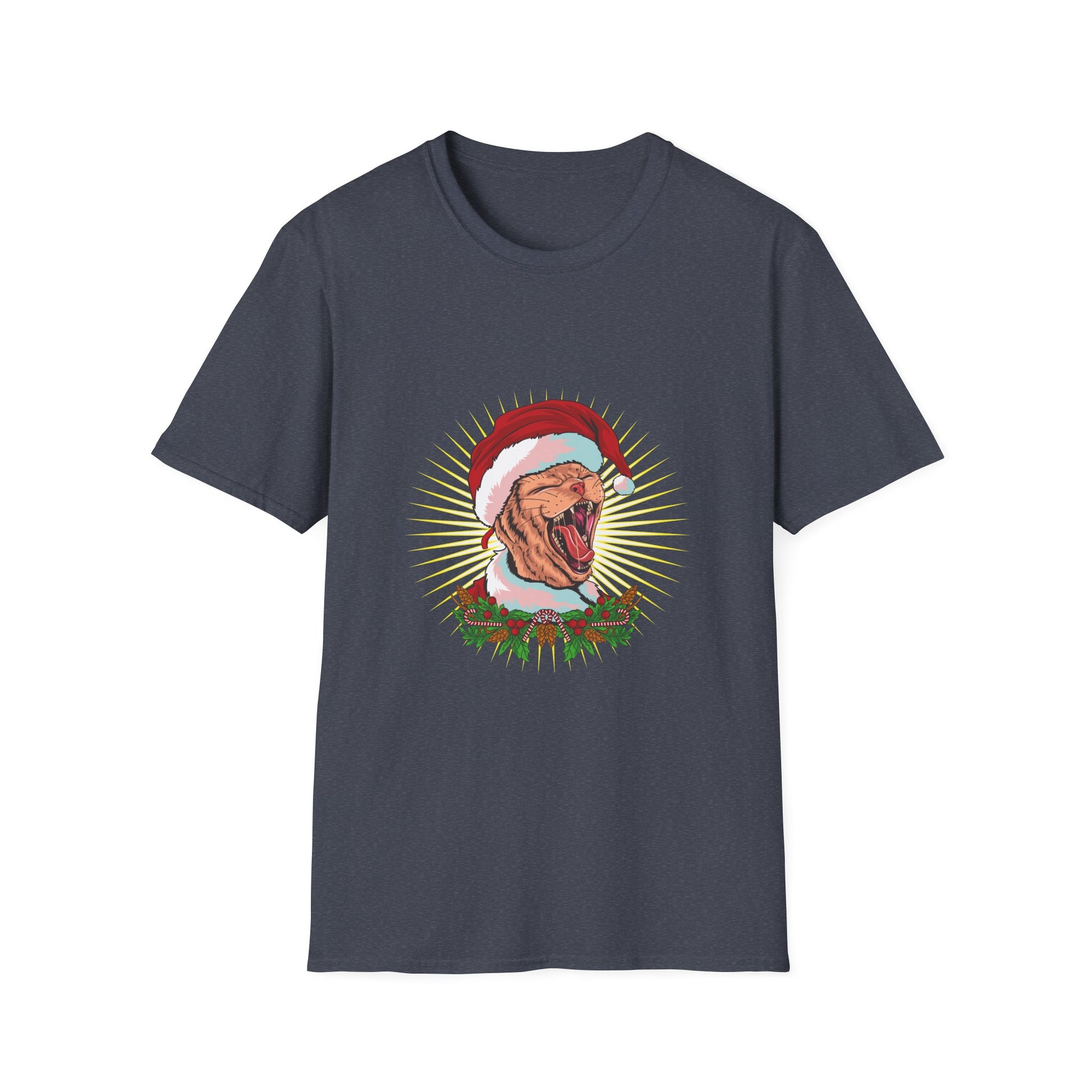 Cat Ugly Christmas Funny Merry Christmas Cat Hate Christmas Unisex T-Shirt