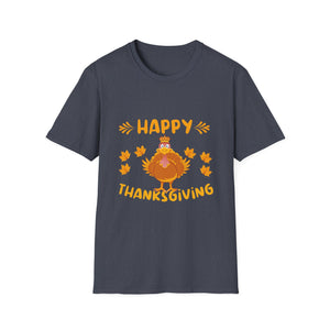 Thanksgiving Turkey T-Shirt — Happy Thanksgiving Cute Fall Tee  Unisex T-Shirt