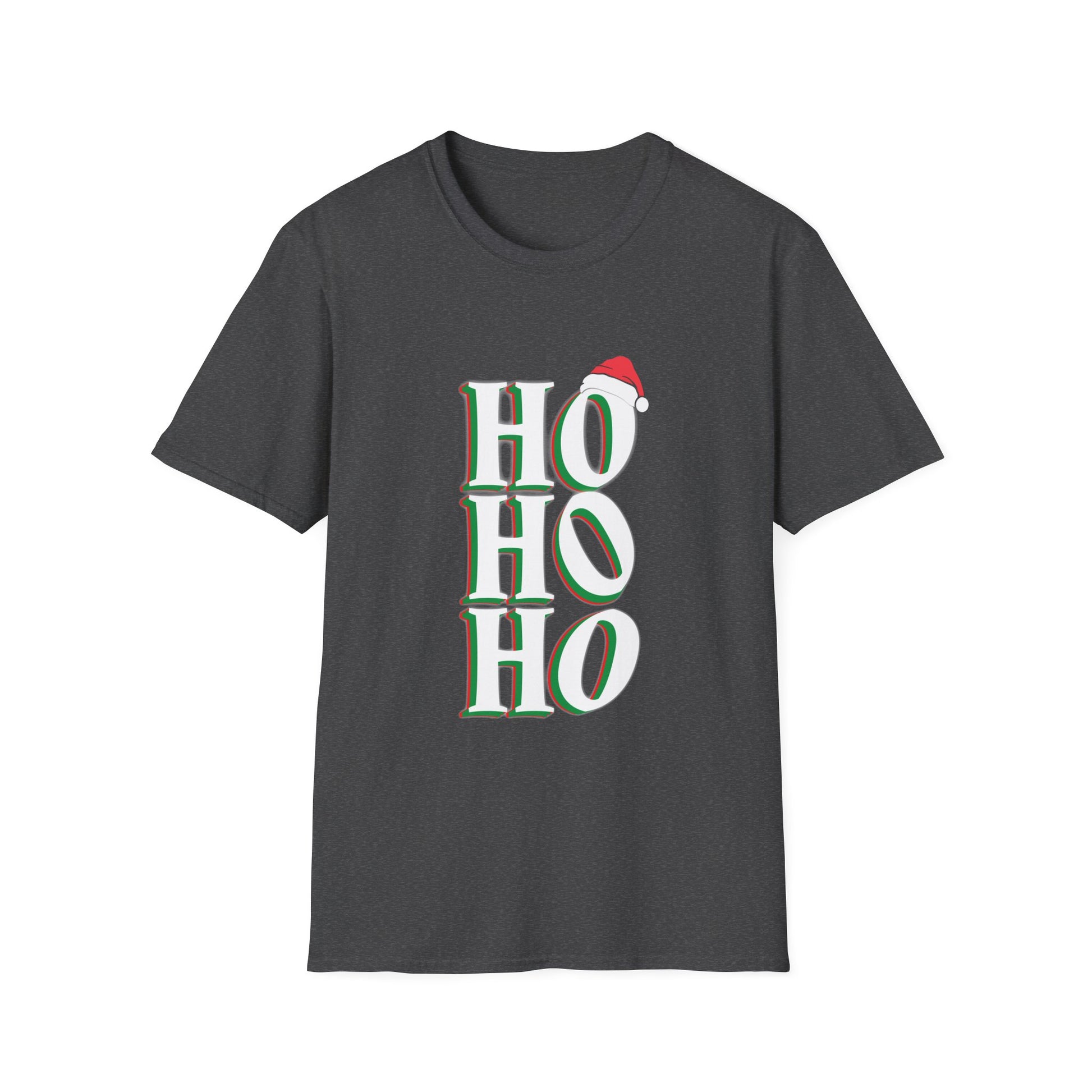 Ho Ho Ho Christmas T-Shirt — Santa Hat Holiday Tee