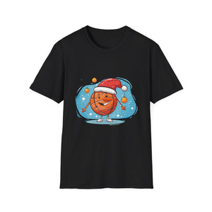 Christmas Basketball Snowman Shirt Basketball Christmas Unisex T-Shirt