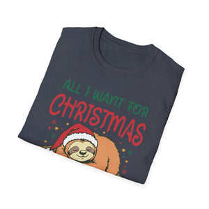 Christmas Funny Sloth Unisex T-Shirt