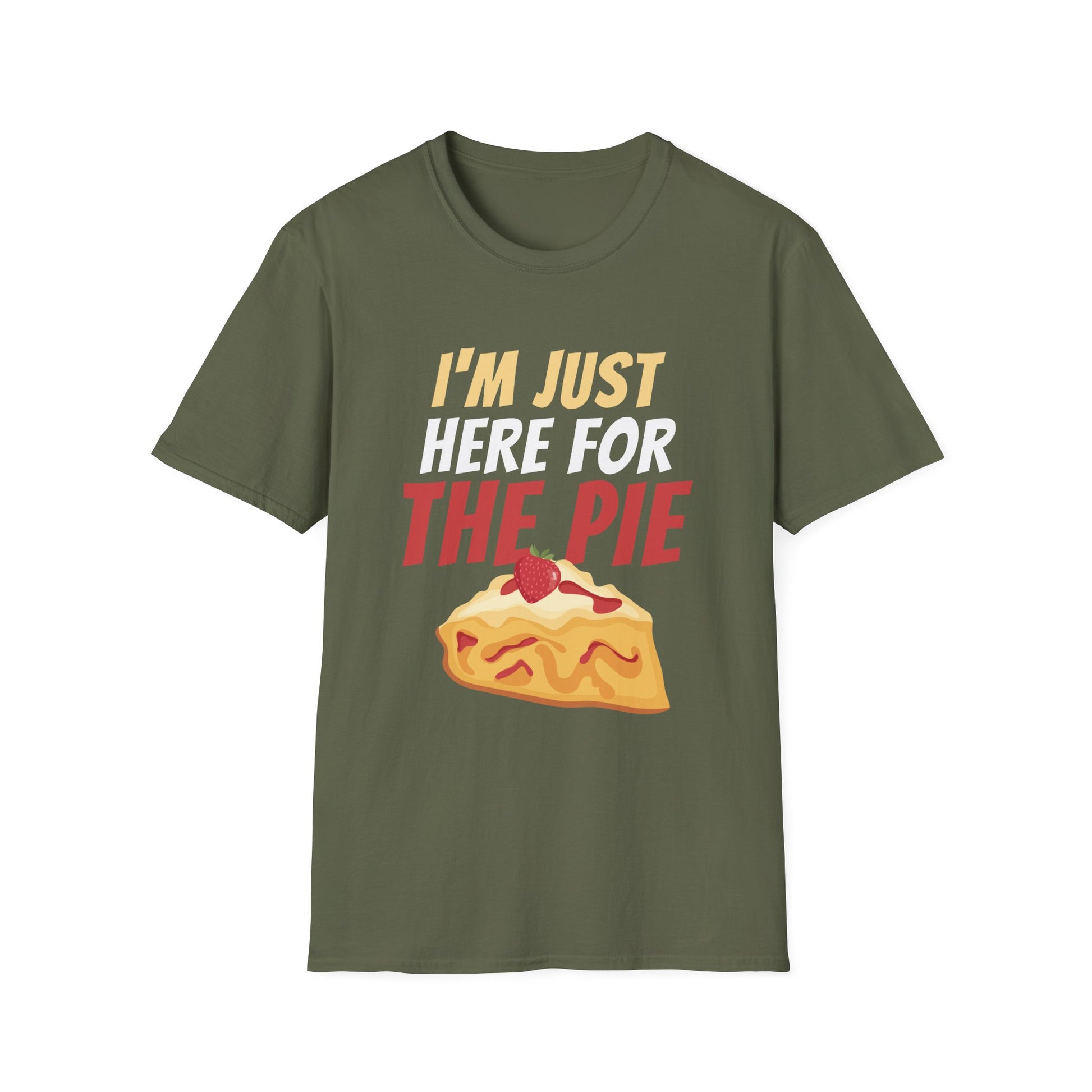 I_m Just Here For The Pie Christmas Pumpkin Funny Turkey Day T-Shirt