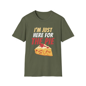 I_m Just Here For The Pie Christmas Pumpkin Funny Turkey Day T-Shirt
