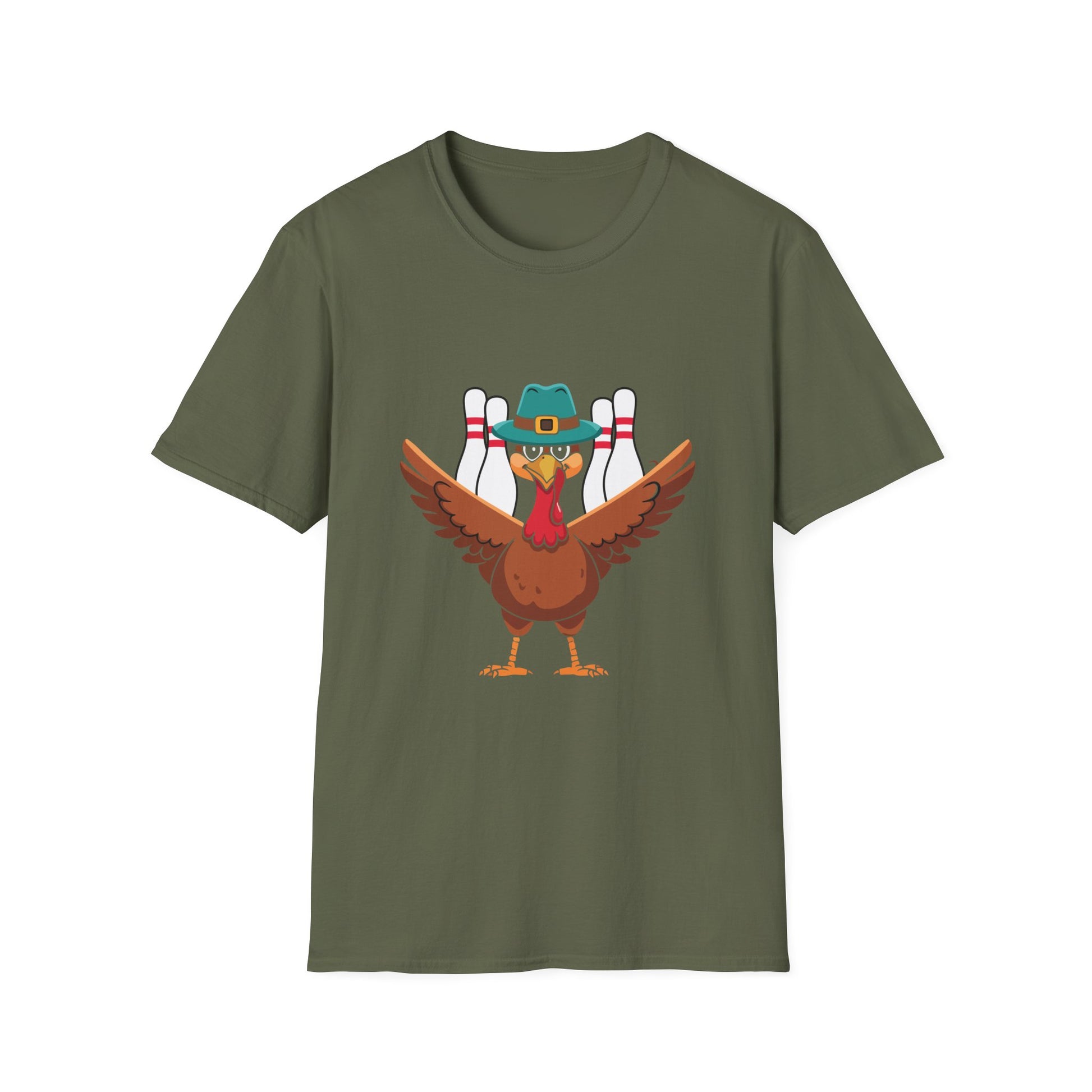 Thanksgiving Bowling Turkey T-Shirt