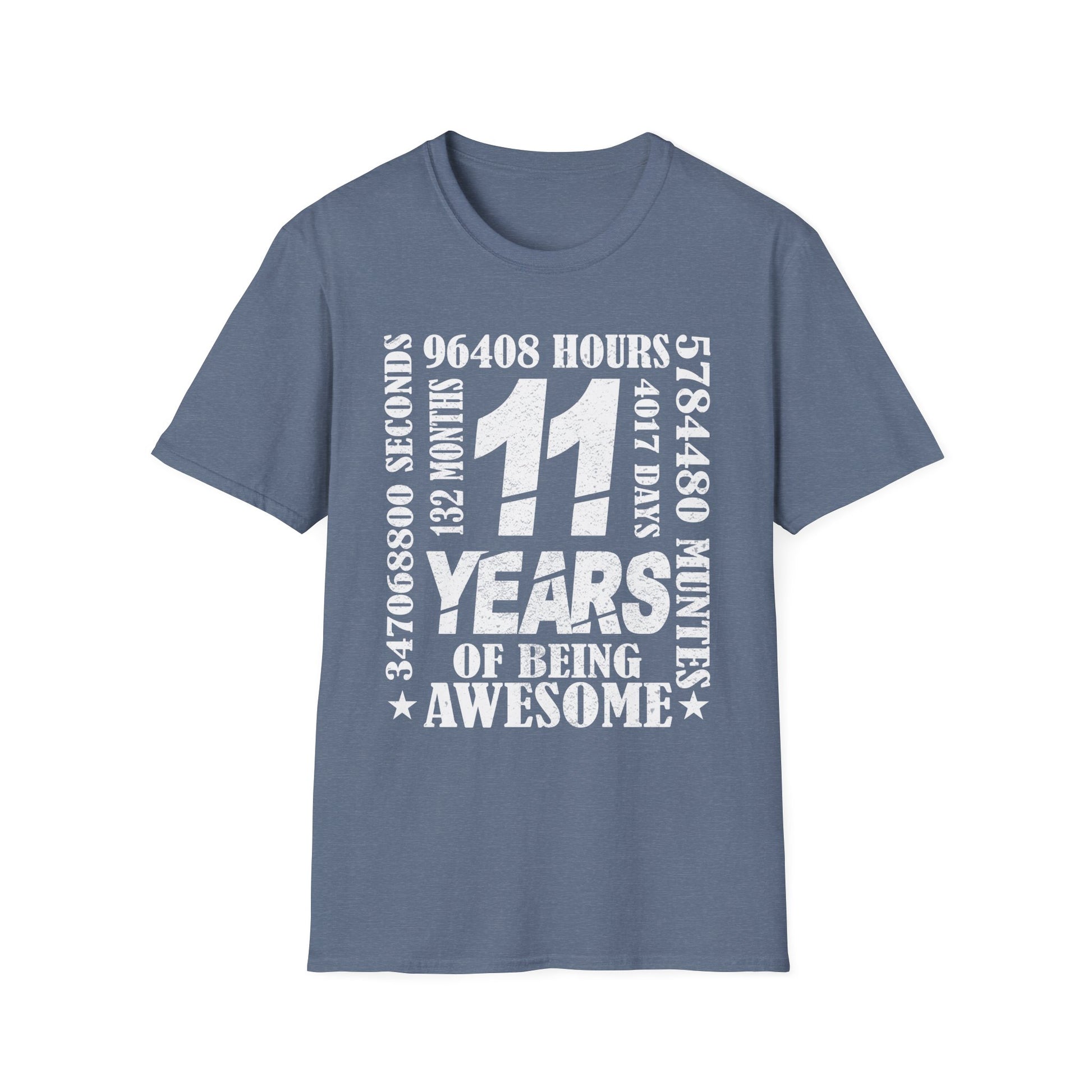11 Years 132 Months Of Being Awesome 11th Birthday Unisex T-Shirt