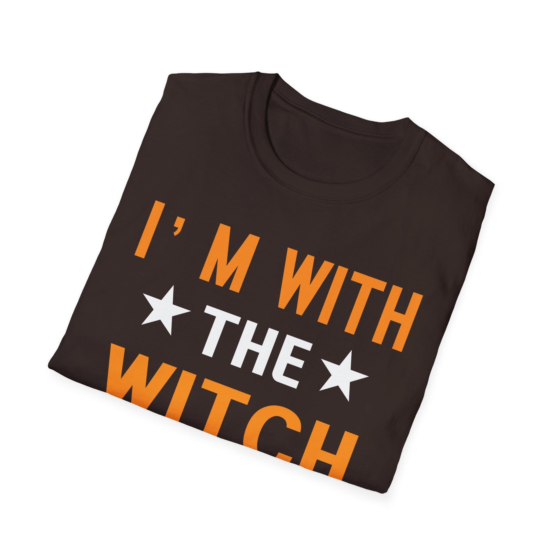I'm With The Witch T-Shirt — Funny Halloween Couple Arrow Tee