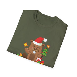Beaver Christmas Cutie Beaver Christmas Unisex T-Shirt