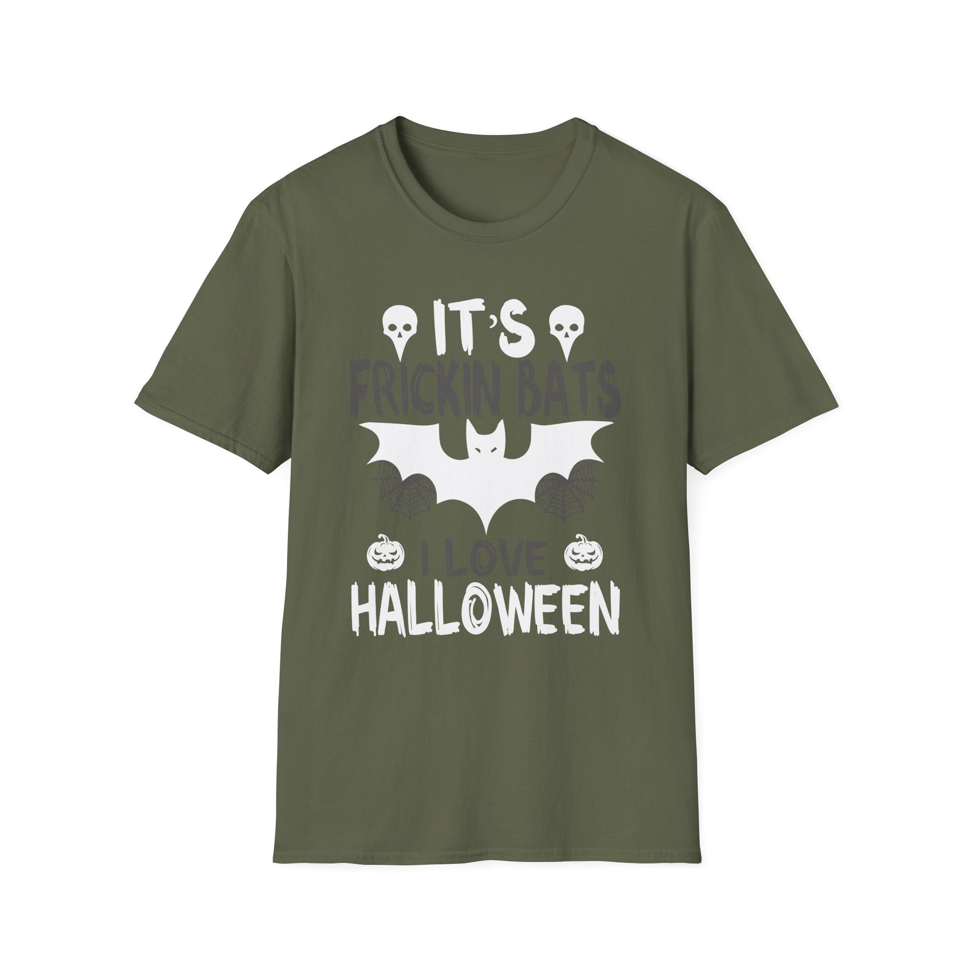 Halloween Bat Tee — "It's Frickin Bats I Love Halloween" Graphic T-Shirt