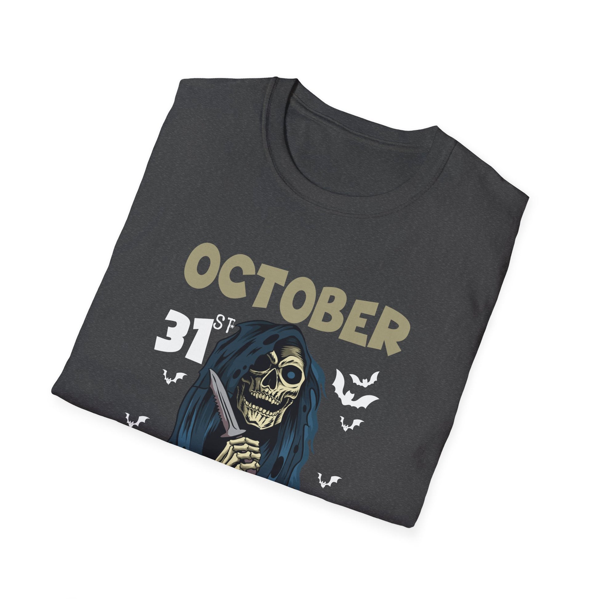 Halloween 'October Tourists' T-Shirt – Skull & Bats October 31 Graphic Tee