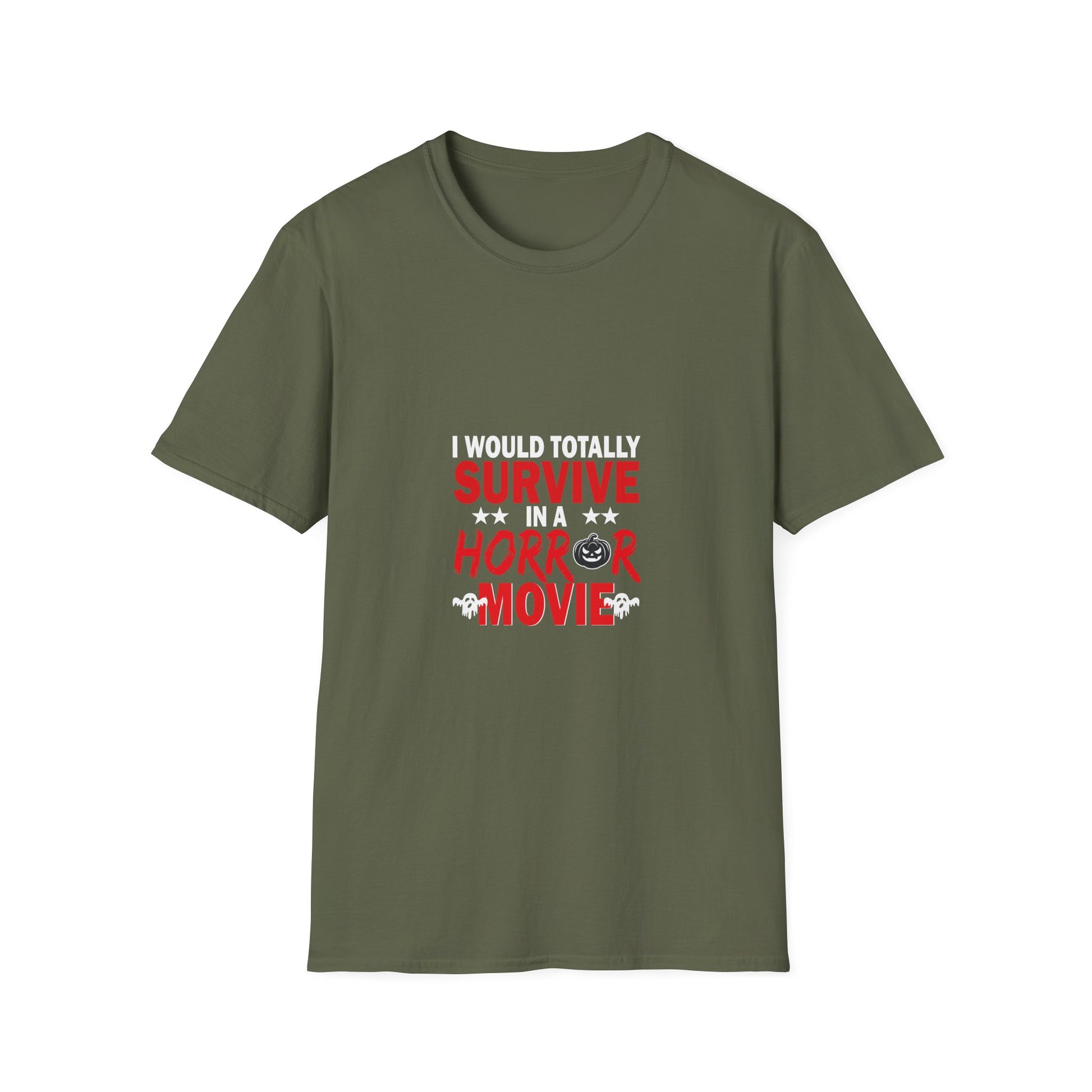 Horror Movie Survivor T-Shirt — "I Would Totally Survive in a Horror Movie" Halloween Tee