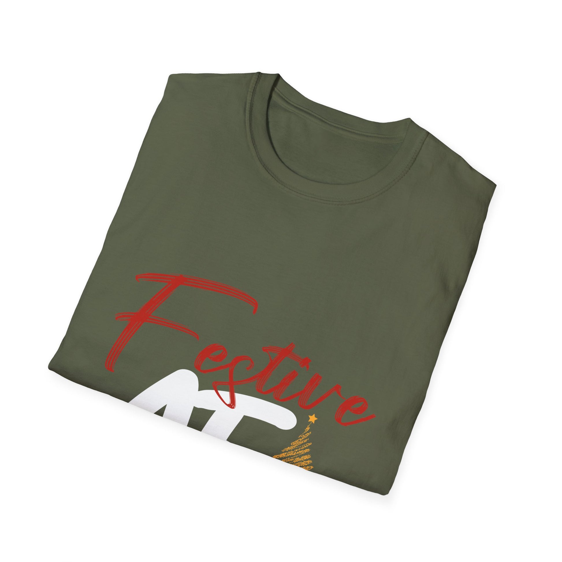 Festive AF  Funny Christmas Unisex T-Shirt