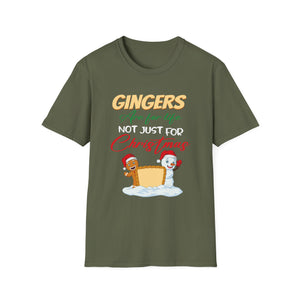 Gingers Are For Life Not Just For Christmas Holiday Unisex T-Shirt