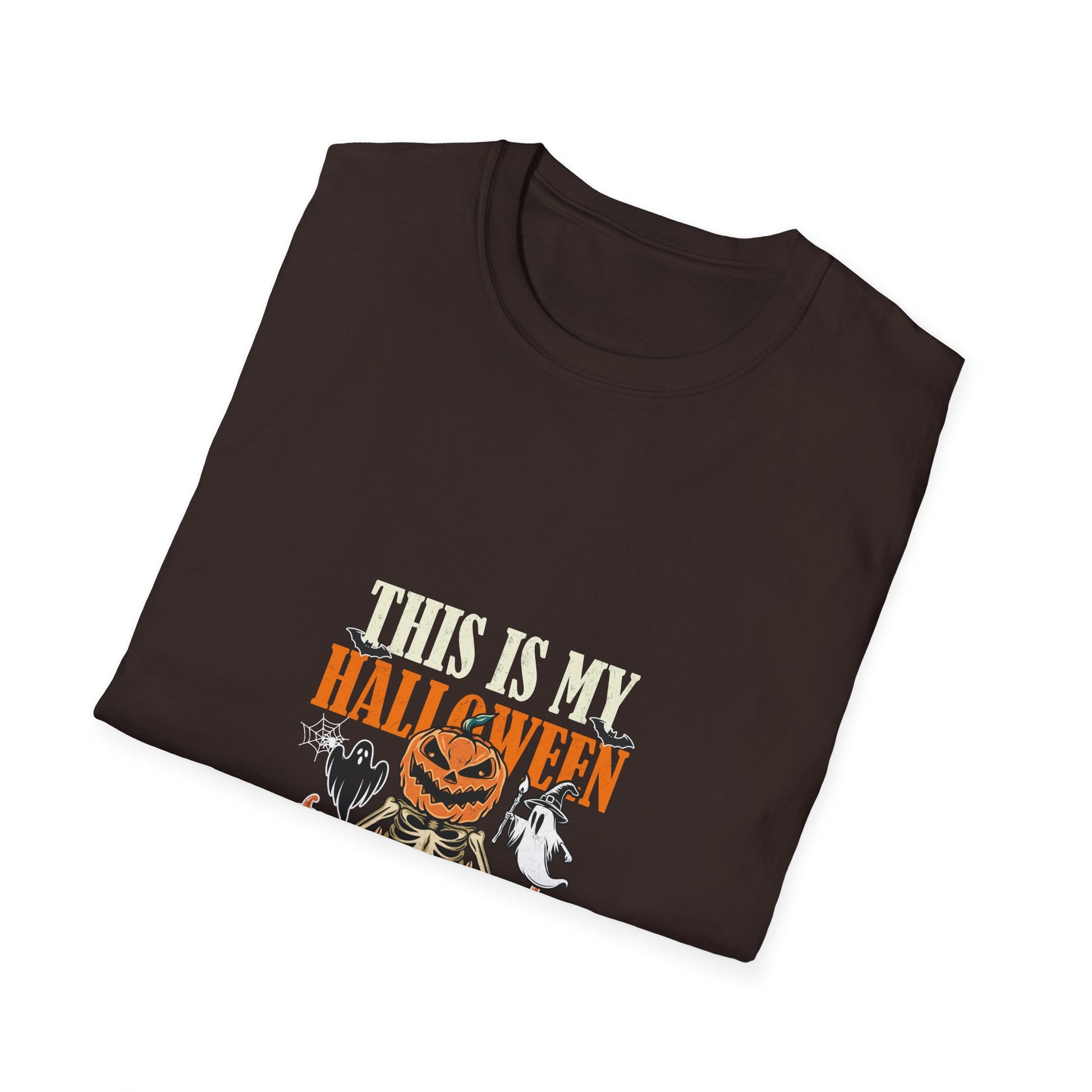 Halloween T-Shirt "This Is My Halloween Costume" — Pumpkin Skeleton Ghosts Graphic Tee