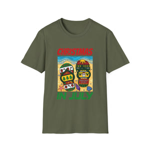 Christmas In July T-Shirt — Beach Flip-Flop Holiday Graphic Tee