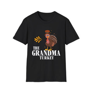 Thanksgiving Grandma Turkey  Unisex T-Shirt