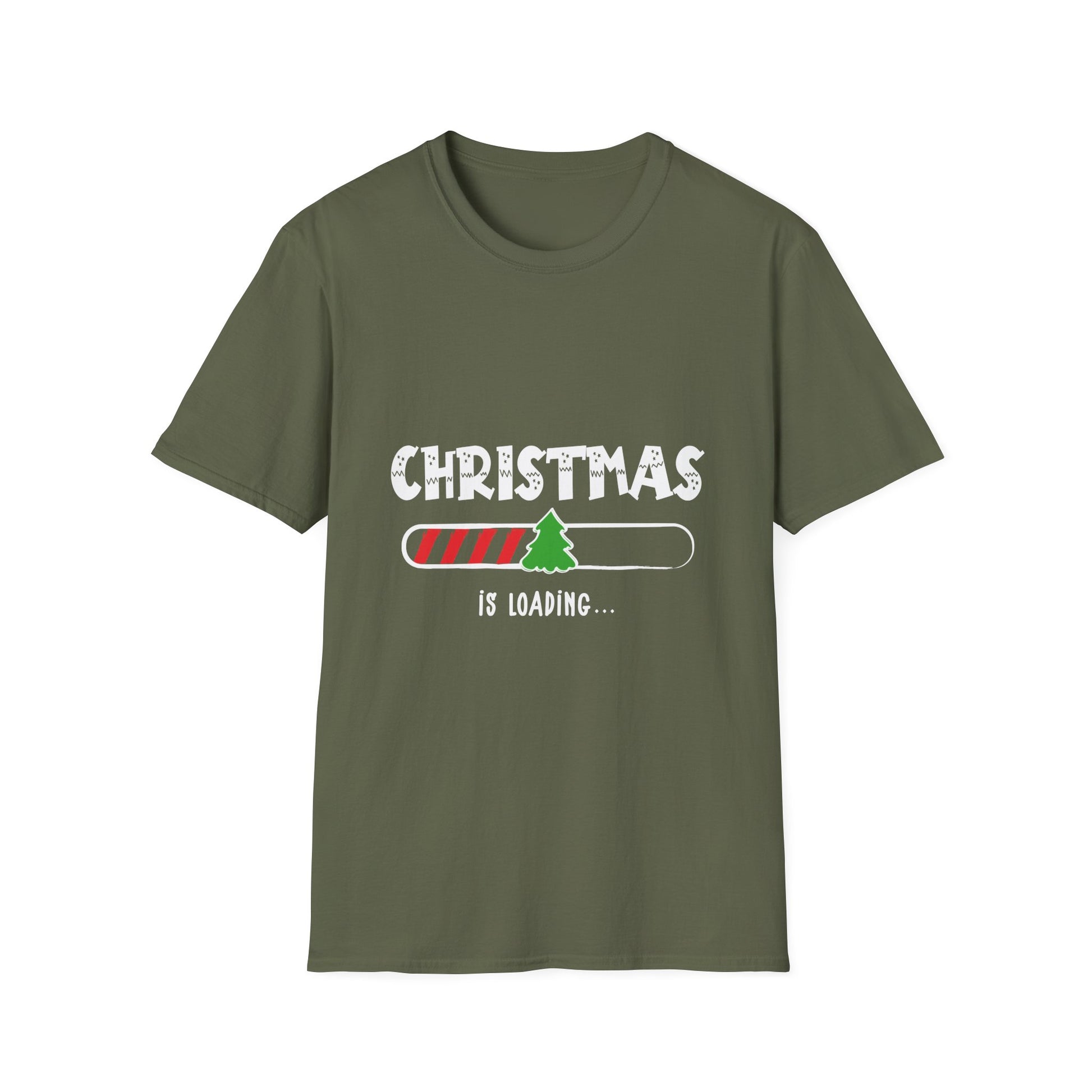 Christmas Is Loading T-Shirt – Holiday Progress Bar Funny Xmas Tee