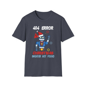 Anti Christmas Ugly Christmas 404 Error Christmas Unisex T-Shirt