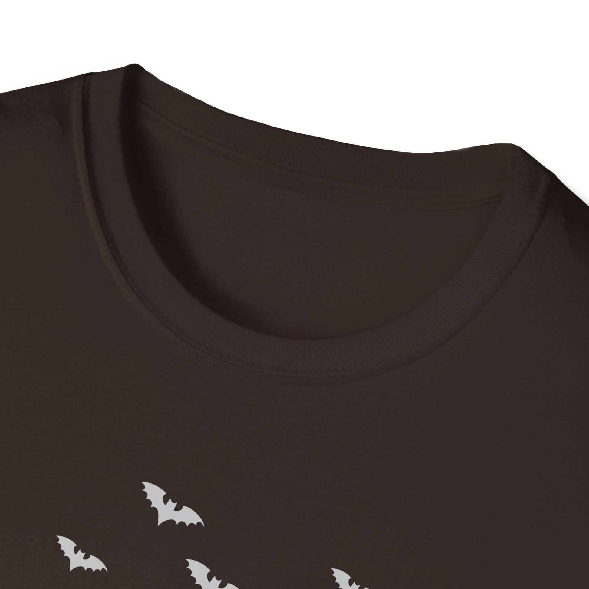Skeleton Ribcage Floral T‑Shirt — Colorful Rib Bones with Flowers & Bats