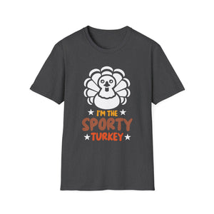 I’m the Sporty Turkey T-Shirt — Funny Thanksgiving Turkey Tee