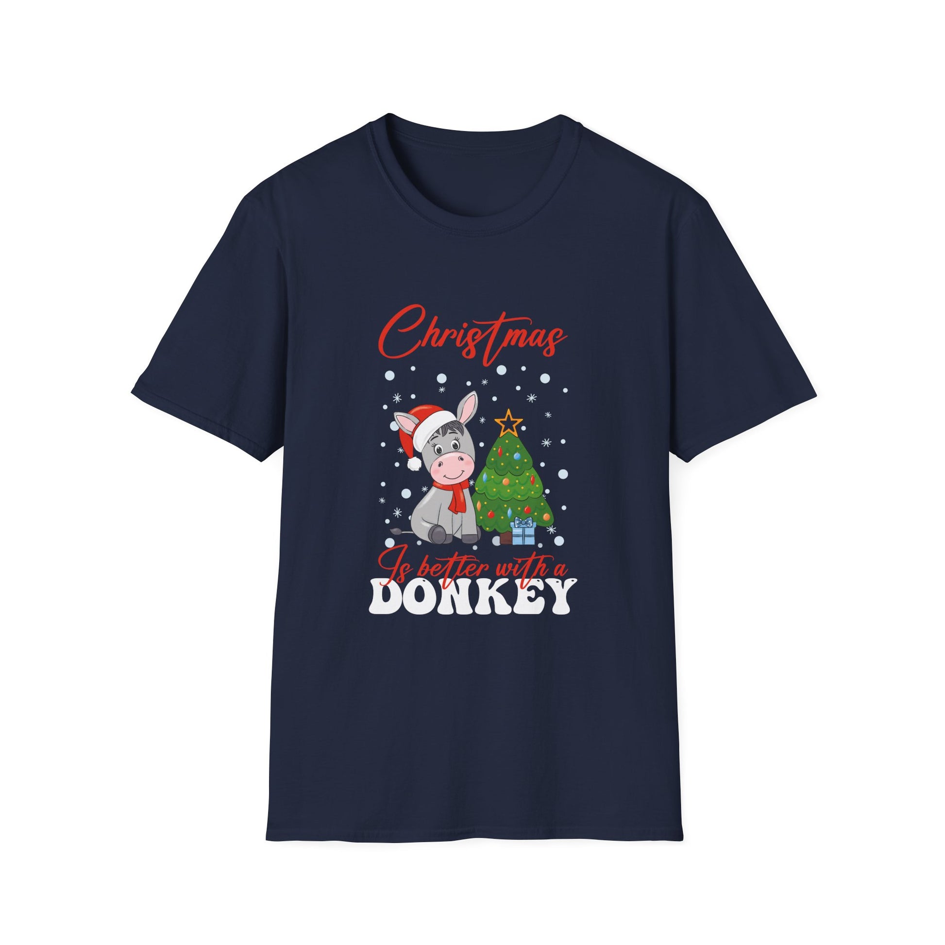 Christmas Is Better With A Donkey Ugly Christmas Sweater Unisex T-Shirt