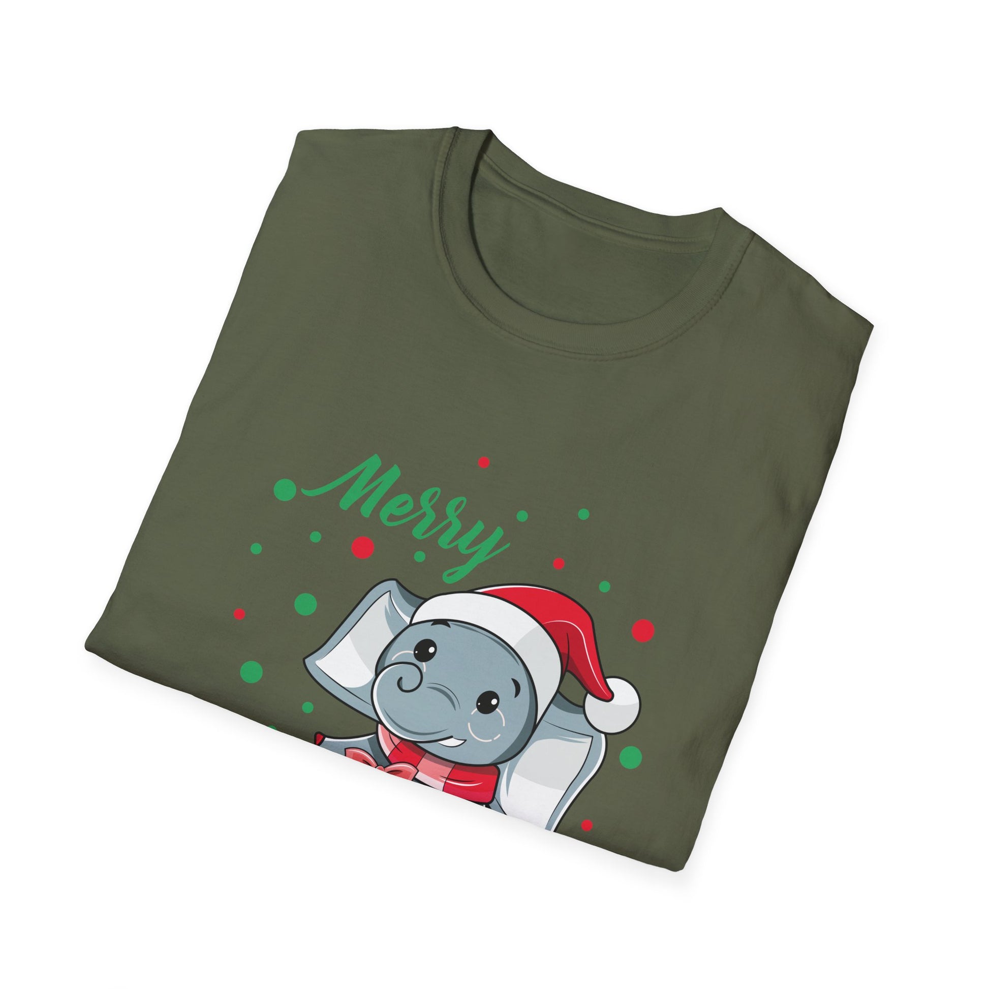 Christmas Elephant - Sweet Christmas Animals Unisex T-Shirt