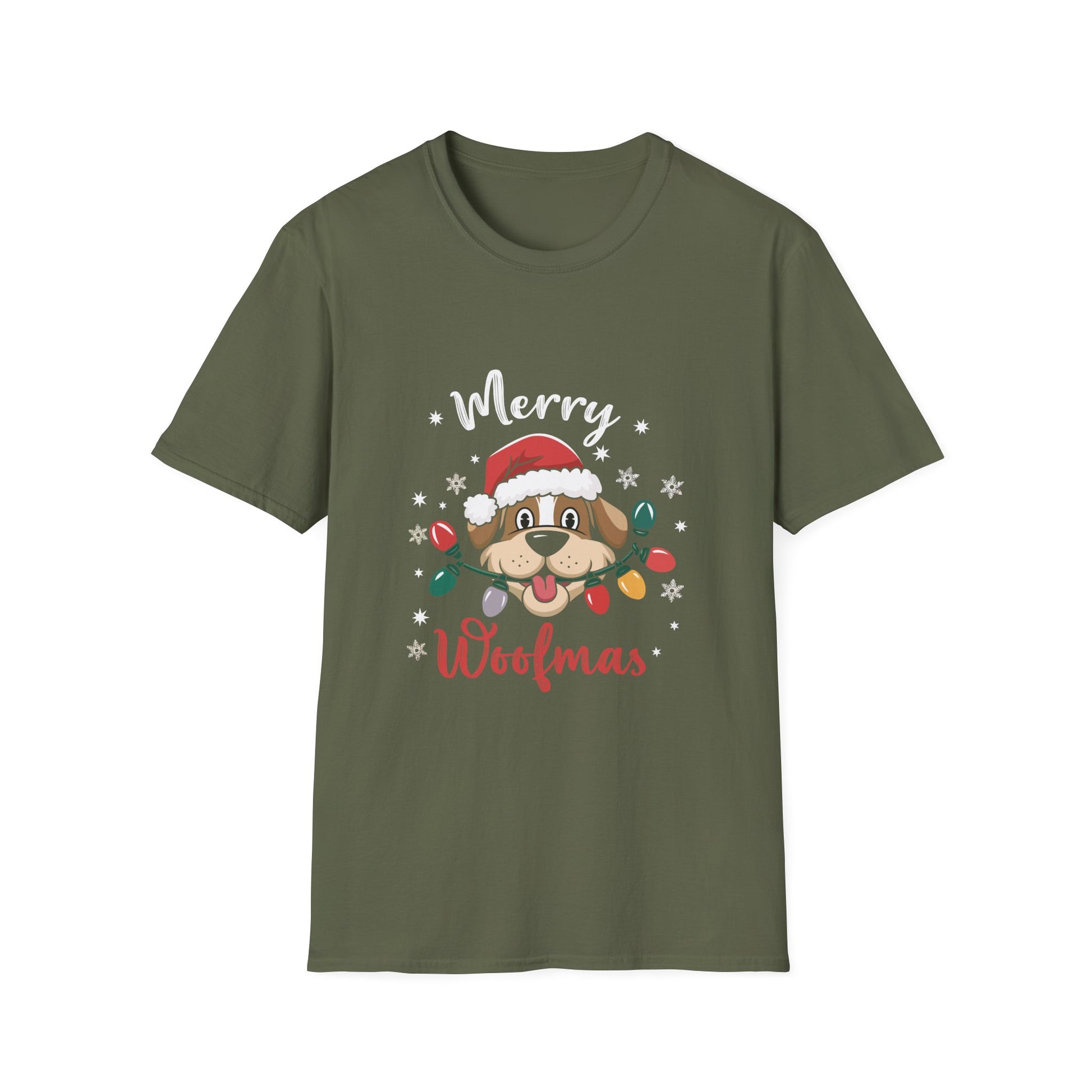 Christmas Merry Woofmas Funny Christmas Dog Unisex T-Shirt