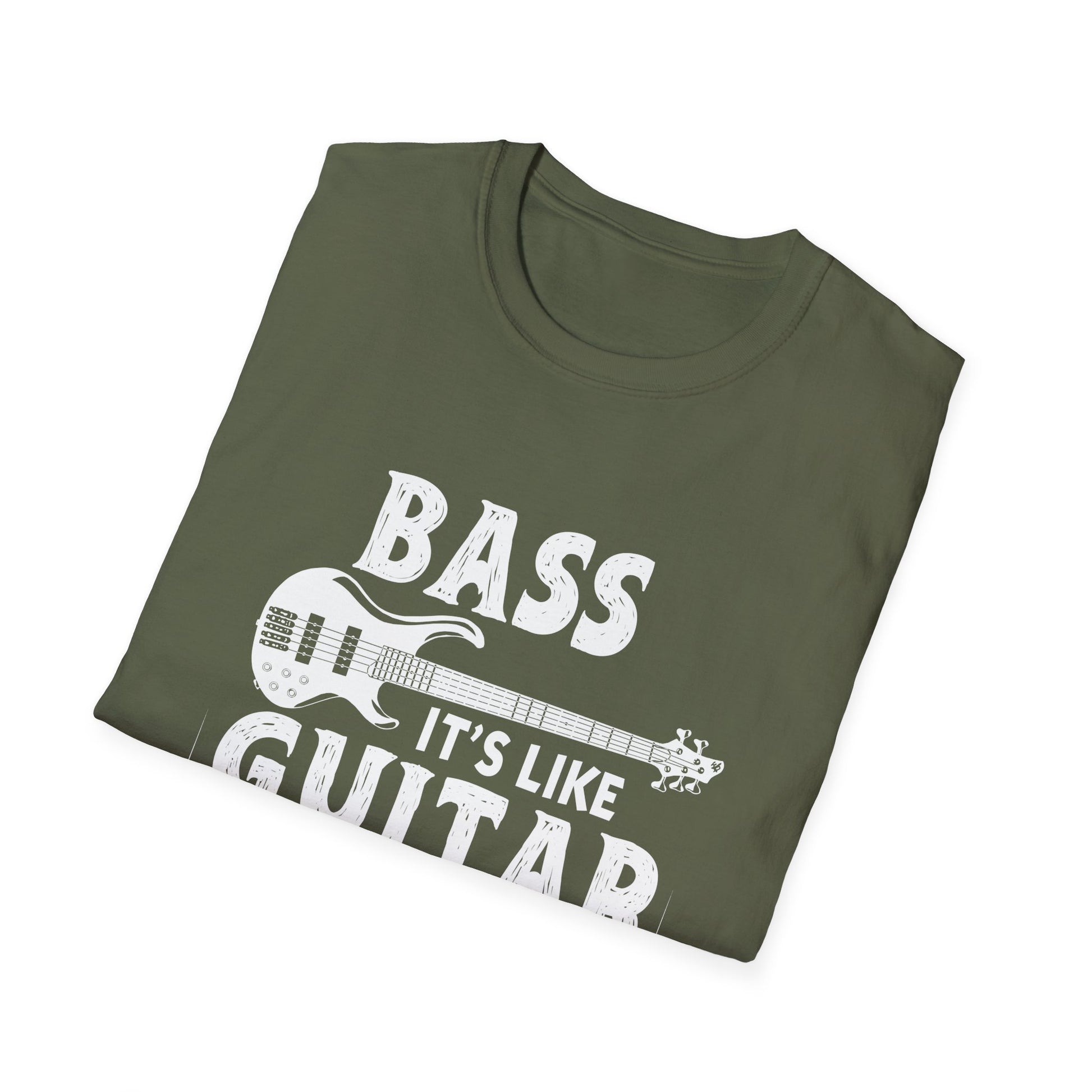 Bass Guitar T-Shirt – "Bass: It's Like Guitar But Way Cooler" Musician Tee