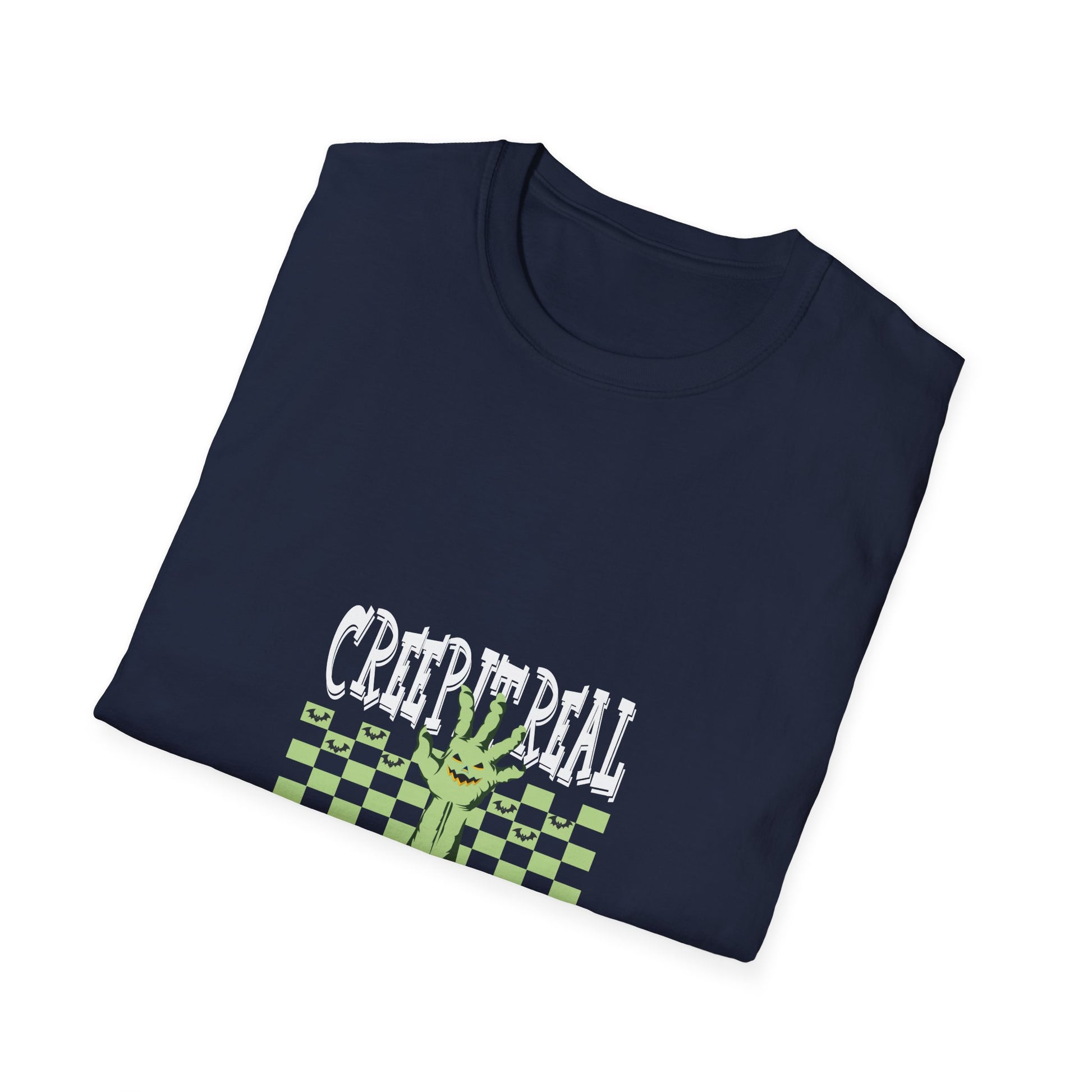 Creep Real T-Shirt — Glow Green Haunted Hand Halloween Tee