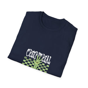 Creep Real T-Shirt — Glow Green Haunted Hand Halloween Tee