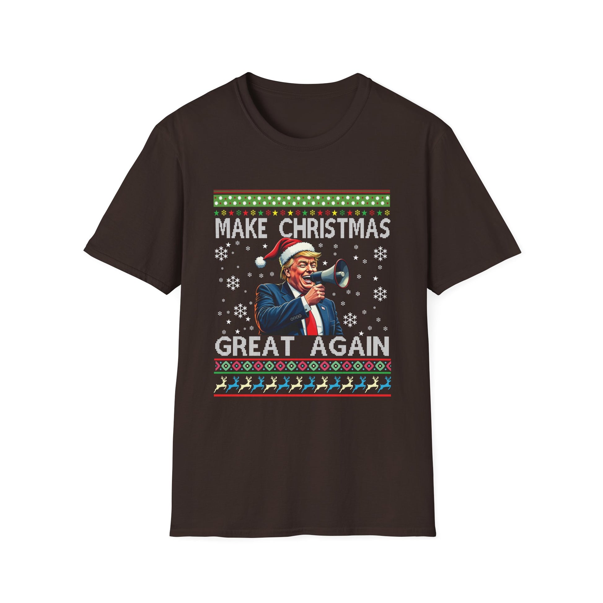Make Christmas Great Again T-Shirt — Funny Political Santa Holiday Tee