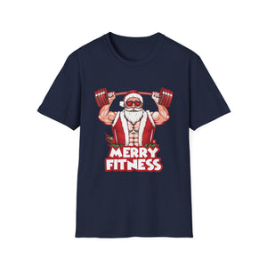 Christmas Gym Workout Ugly Christmas Merry Fitness Unisex T-Shirt