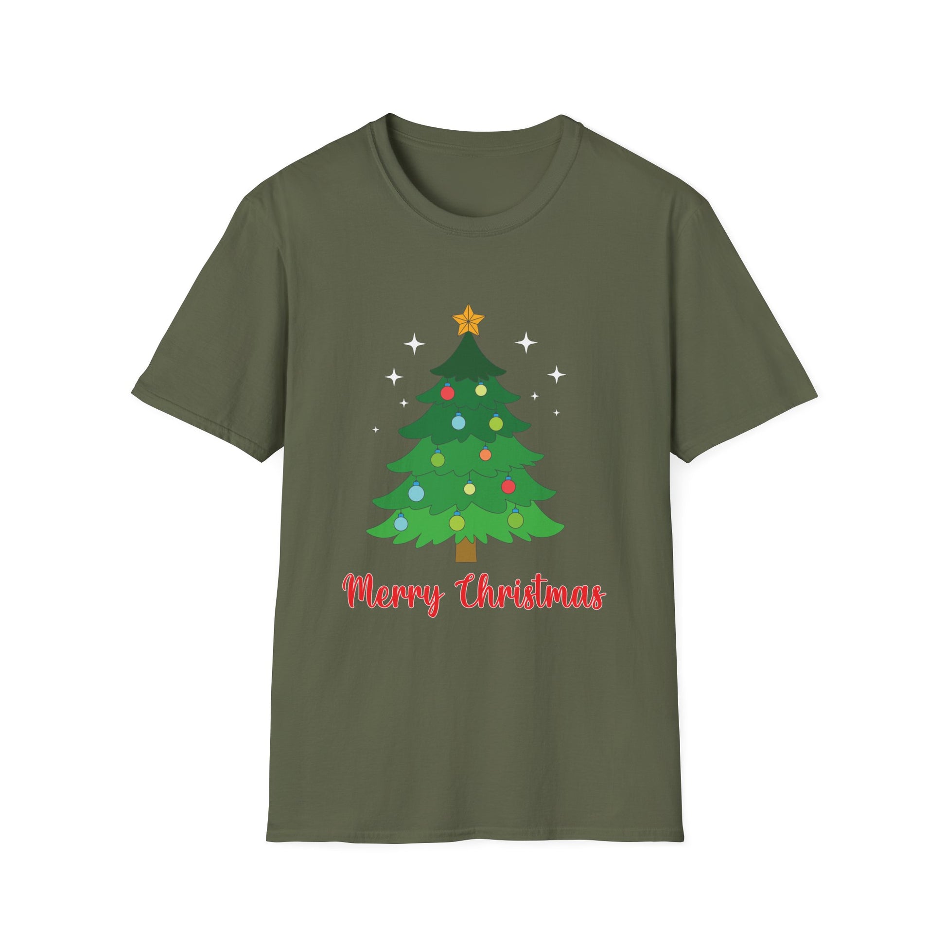Christmas Tree T‑Shirt — "Merry Christmas" Holiday Tee