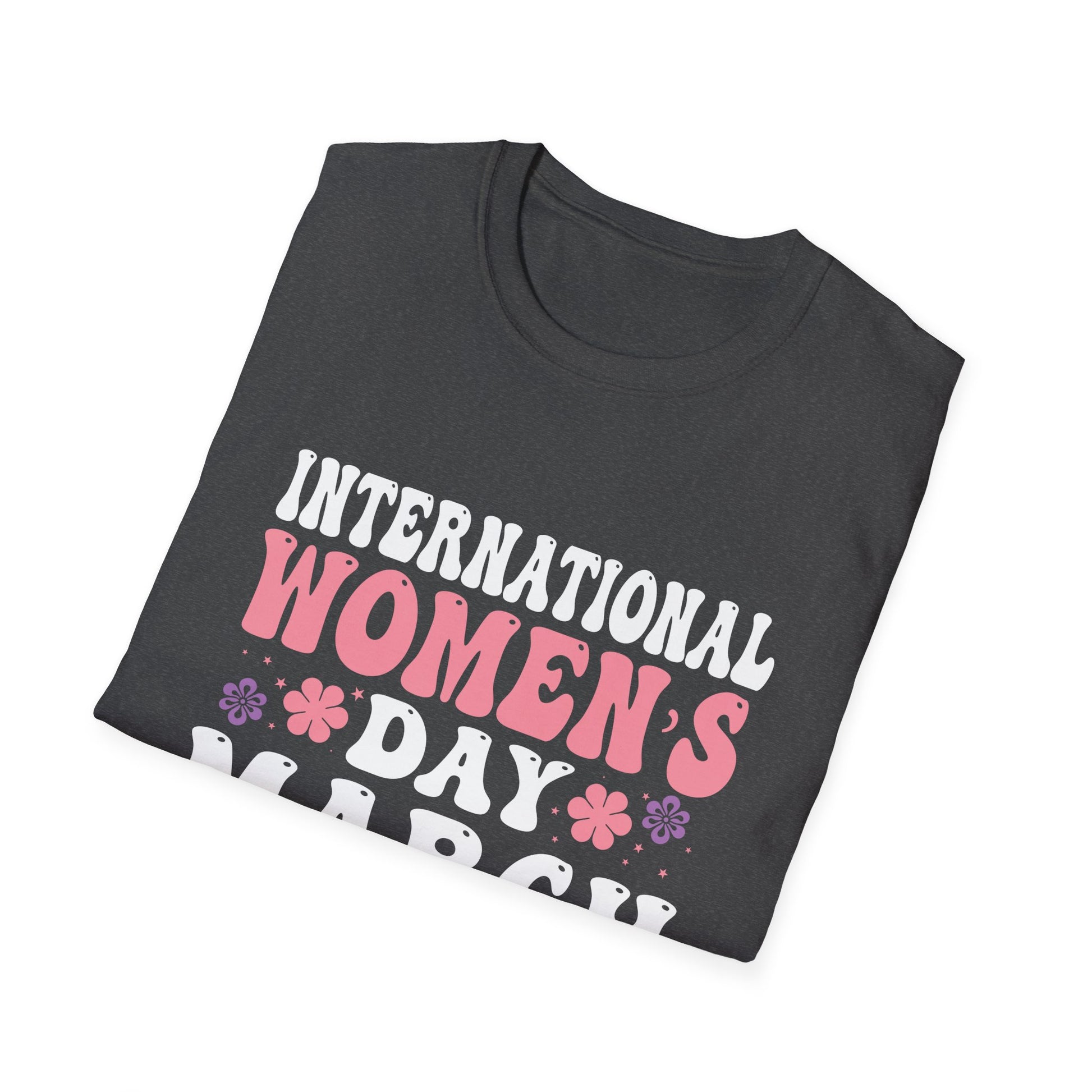National Women's History Month 2025 Embrace Equity Groovy Unisex T-Shirt