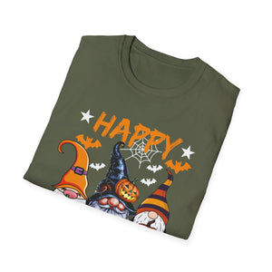 Gnomes Halloween Witch Garden Gnomes Happy Halloween  Unisex Softstyle T-Shirt